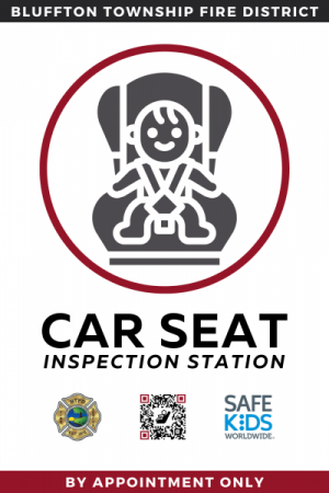 car seat inspection station sign